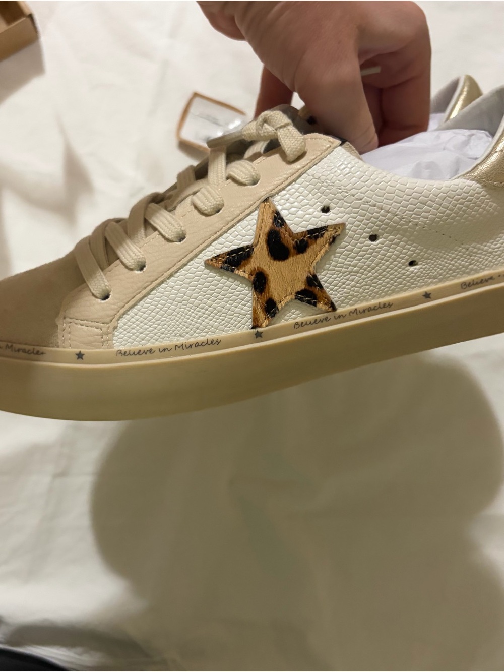 Mi.iM leopard star sneakers 7  NWT